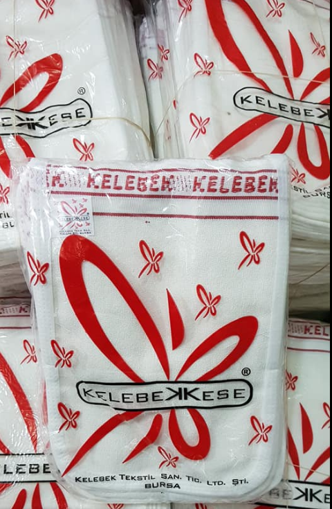 KELEBEK KESE HAMAM 12'li  KIRMIZI