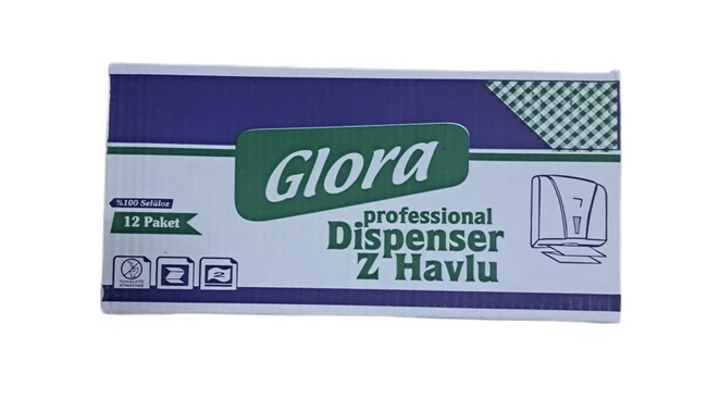 Glora Dispenser Z Havlu 12PAKET  150 li
