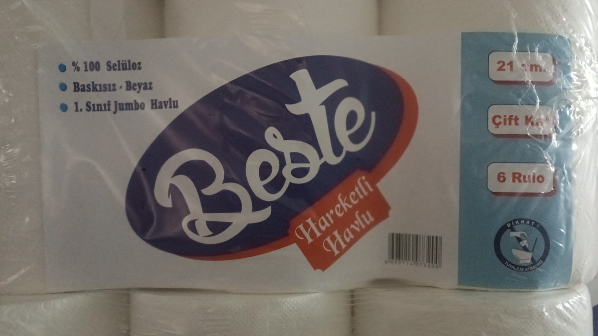Hareketli Havlu 21 cm (3 kg) 6 Rulo