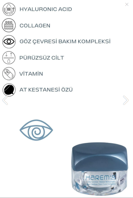 HAREM'S Göz Çevresi Bakım Kompleksi 20 ML