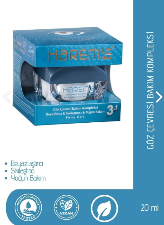 HAREM'S Göz Çevresi Bakım Kompleksi 20 ML
