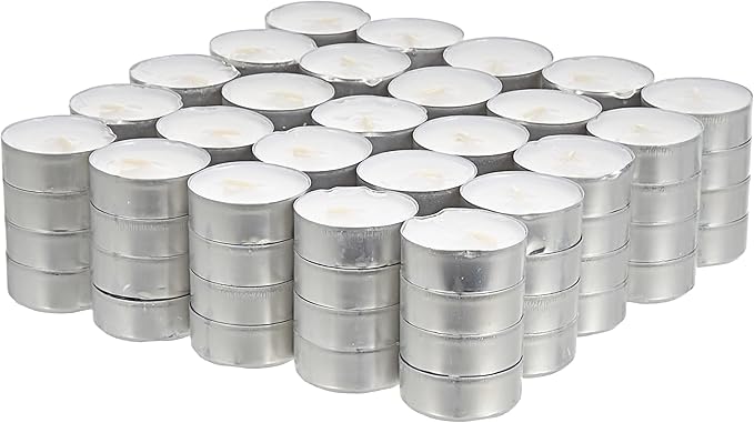 Tealight Mum Kokusuz Beyaz Mum 100'lü PAKET