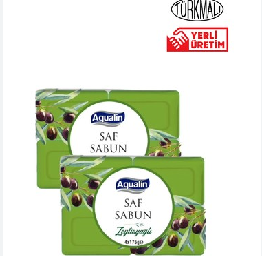 Aqualin Zeytinyağlı Katı Sabun 4x175 gr