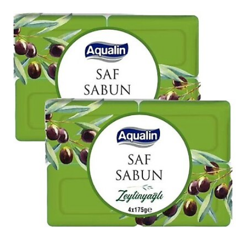 Aqualin Zeytinyağlı Katı Sabun 4x175 gr