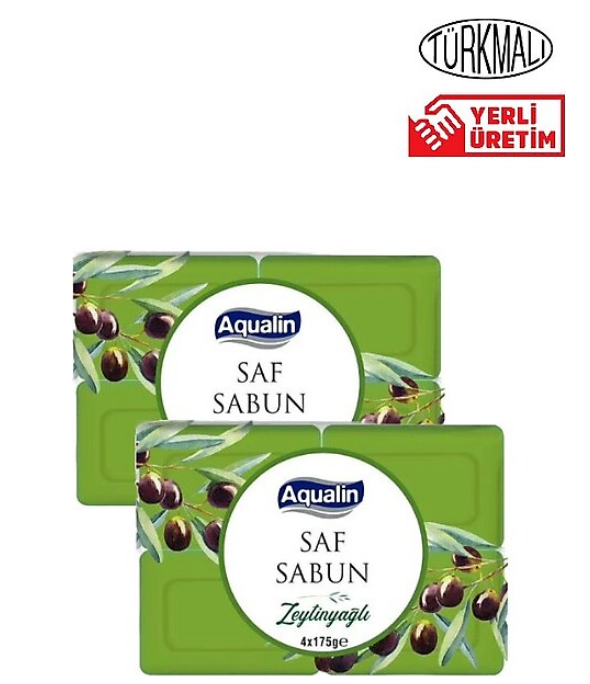 Aqualin Zeytinyağlı Katı Sabun 4x175 gr